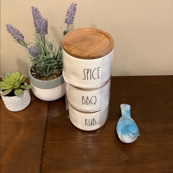 Rae Dunn Kitchen Rae Dunn Stacking Bbq Canisters Rub Bbq Spice
